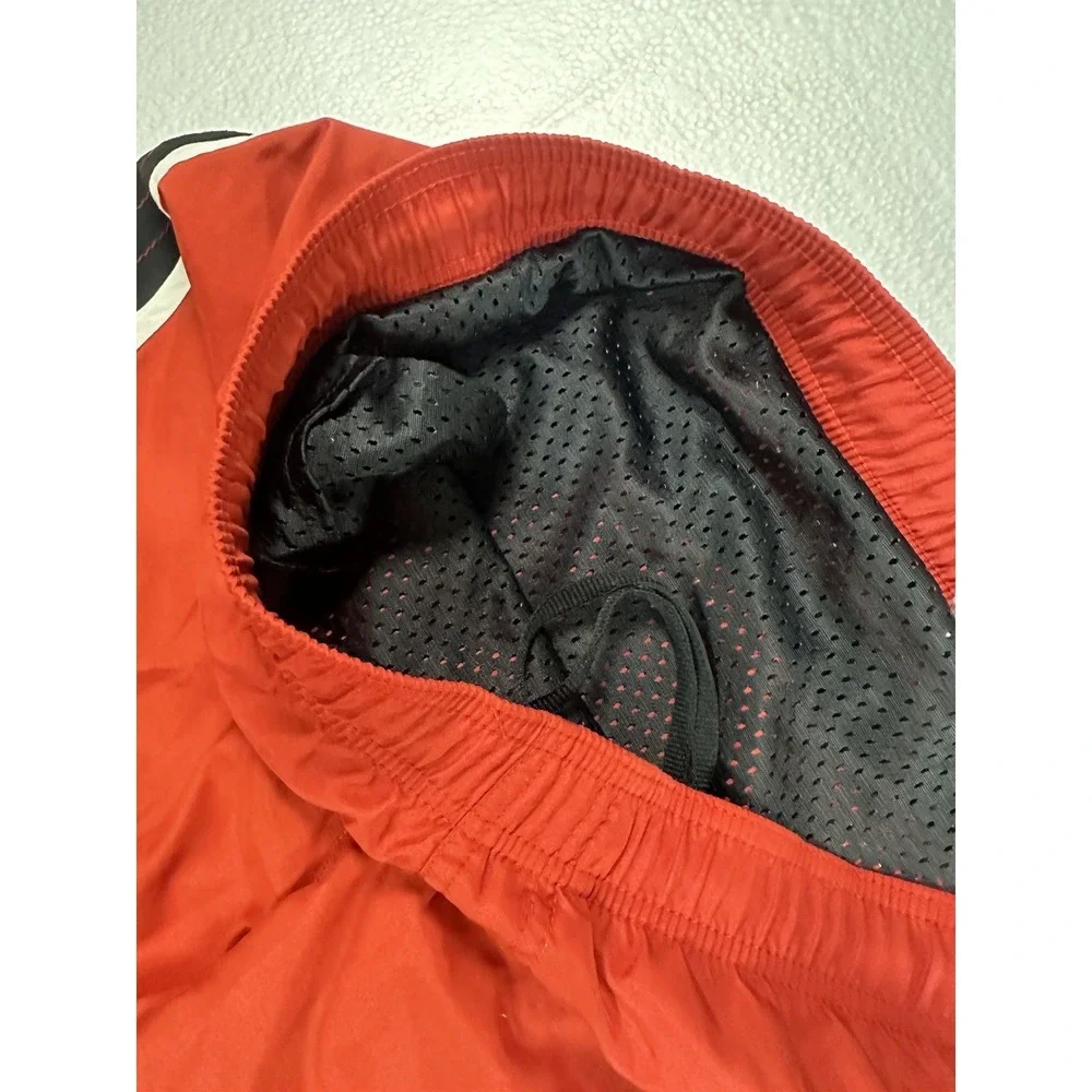 Nike Red Black Men's‎ Swim Trunks Size L Pockets - Vintage Nike Swim Shorts